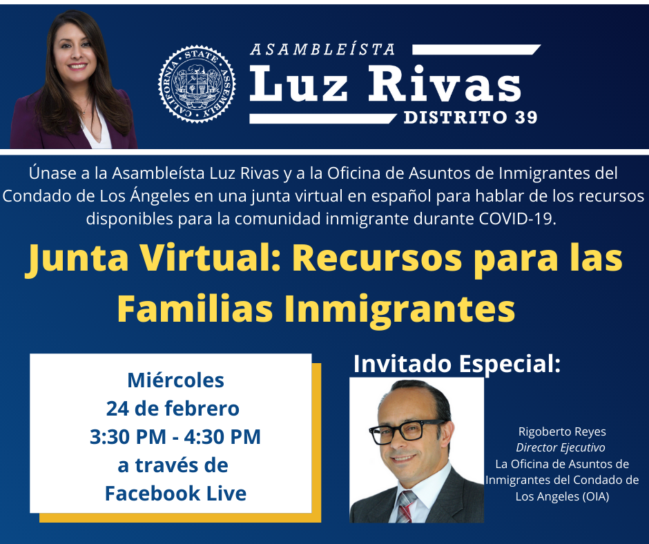 Junta Virtual: Recursos para las Familias Inmigrantes