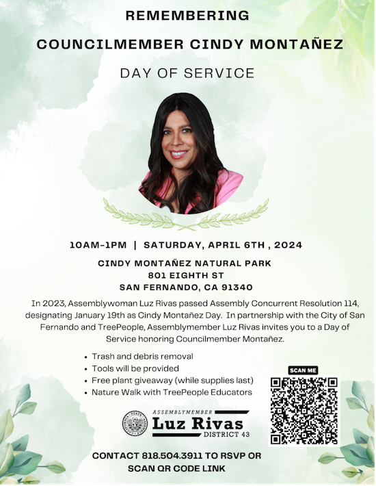 Remembering Cindy Montanez: Day of Service in San Fernando