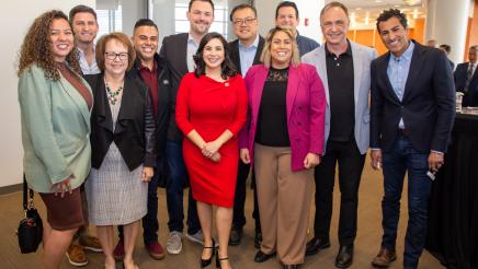Assemblywoman Celeste Rodriguez and guests at Community Swearing-In Ceremony