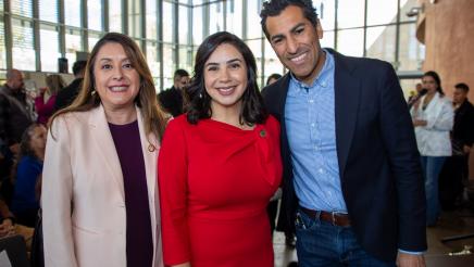 Assemblywoman Celeste Rodriguez and guests at Community Swearing-In Ceremony