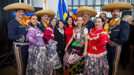 Assemblywoman Celeste Rodriguez and guests at Community Swearing-In Ceremony