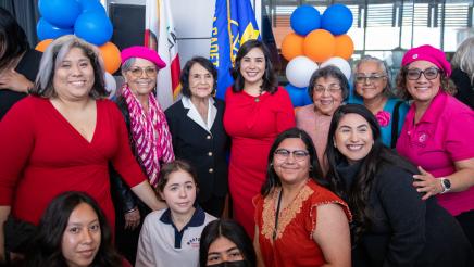 Assemblywoman Celeste Rodriguez and guests at Community Swearing-In Ceremony